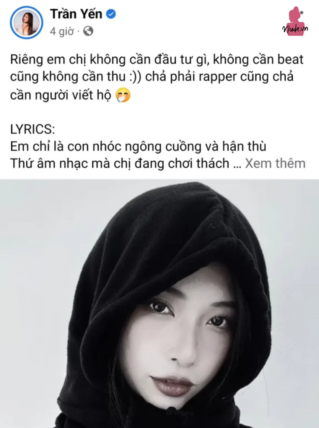 Xesi ngầm ám chỉ Kellie Nguyễn trên bài đăng của mình